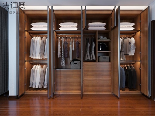 Traditional Chinese Elegance Dark Wood Effect Wardrobe With Glass Accents And Integrated Desk